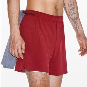 Lululemon Surge Short 6" Liner - Red